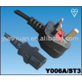 Sell Power Cord Set Made in China- Iec C13 C14 ,euro extension lead,euro cable set,c13- UK plug,UK plug - C7